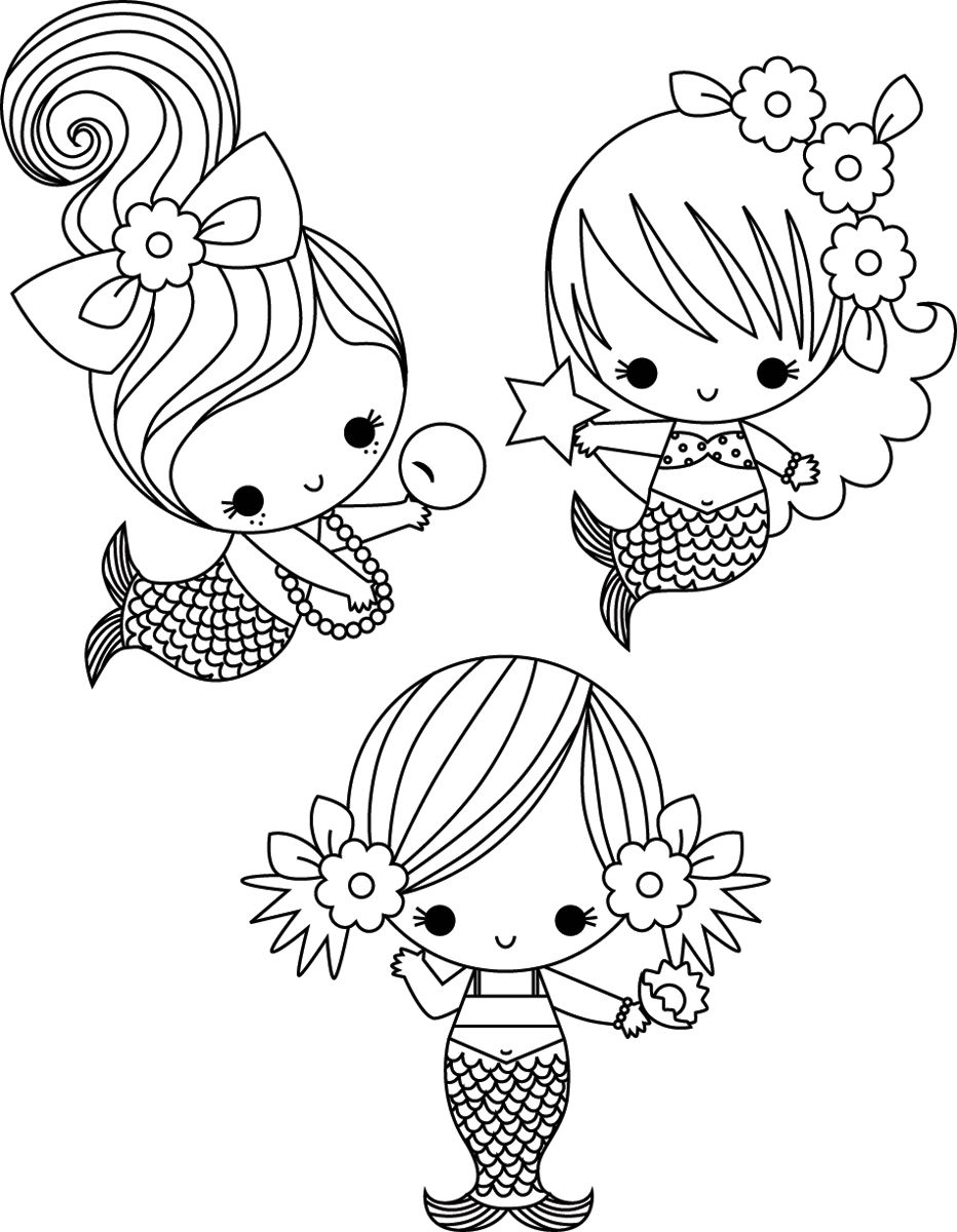 932x1200 mermaids coloring pages and baby mermaid attachment - Baby Mermaid Drawing