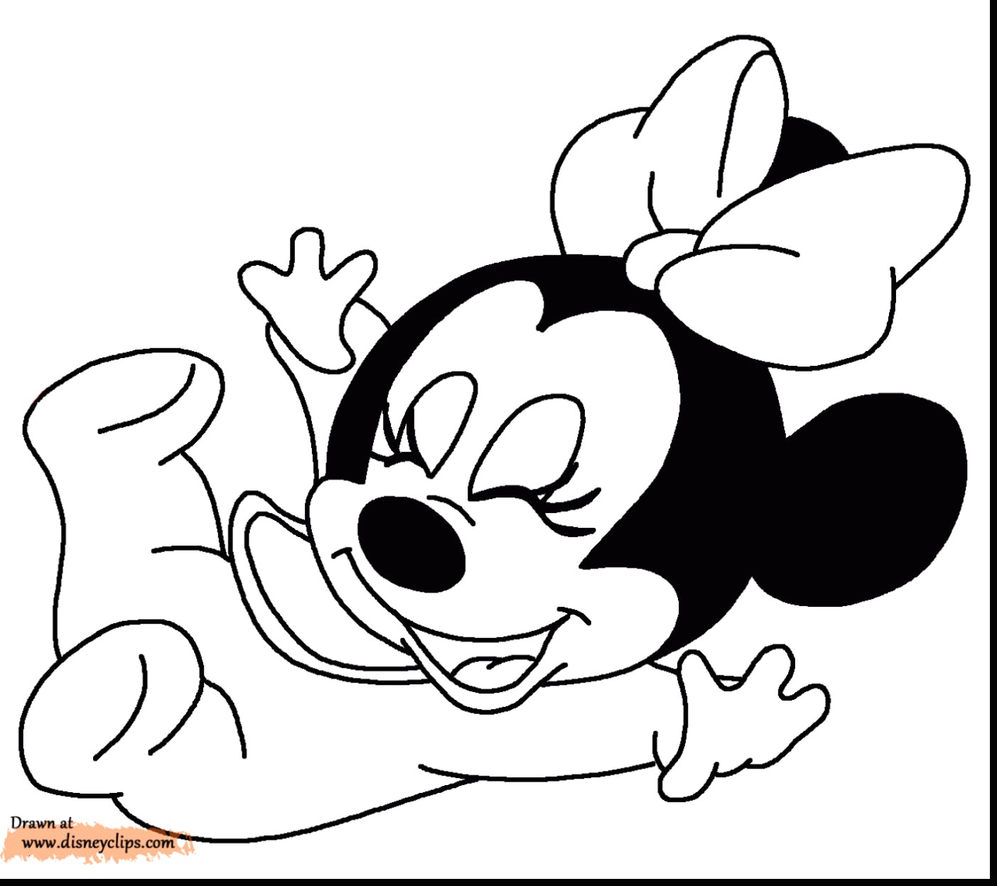 1403x1247 Printable Minnie Mouse Coloring Pages Wonderful Pluto New - Baby Mickey Mouse Drawing