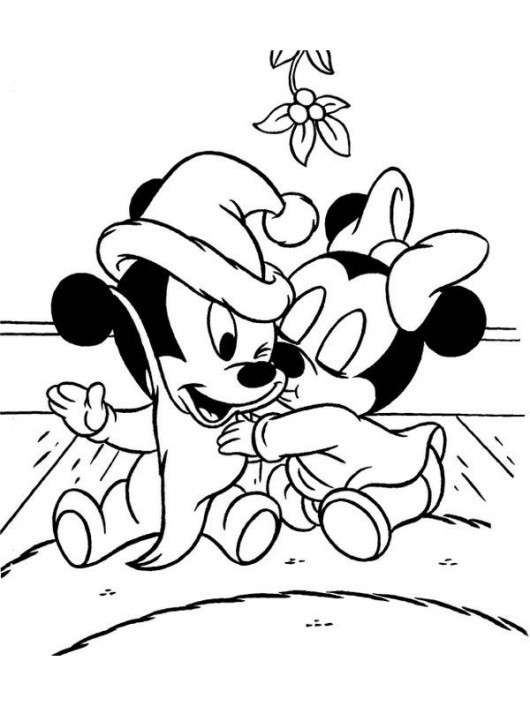 530x706 Baby Mickey Mouse And Friends Coloring Pages Lovely Minnie Drawing - Baby Mickey Mouse Drawing