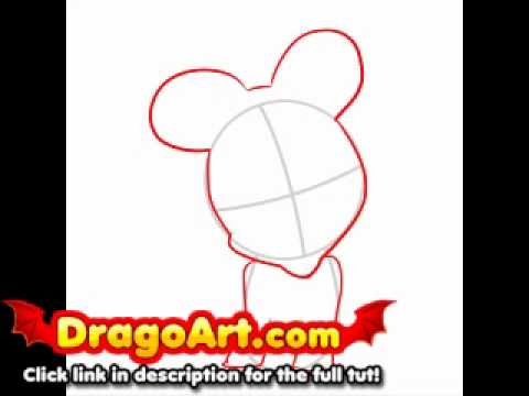 480x360 How To Draw Baby Minnie Mouse, Step - Baby Minnie Mouse Drawing