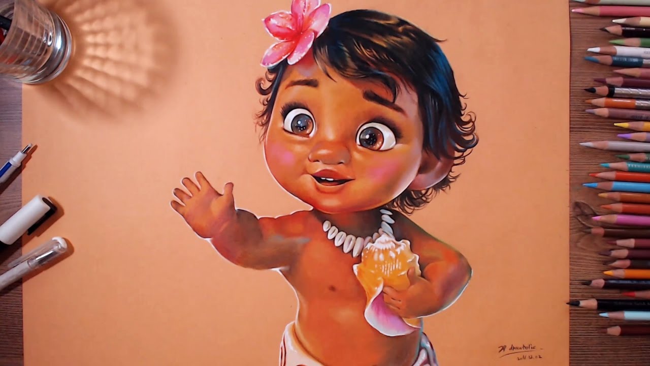 1280x720 baby moana - Baby Moana Drawing