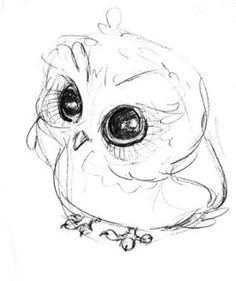 236x281 Draw Owl Drawings, How To Draw And Owl Mom Cute - Baby Owl Drawing