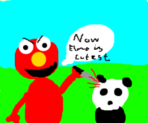 300x250 Elmo Knifes And Kills Last Baby Panda Drawing - Baby Panda Drawing