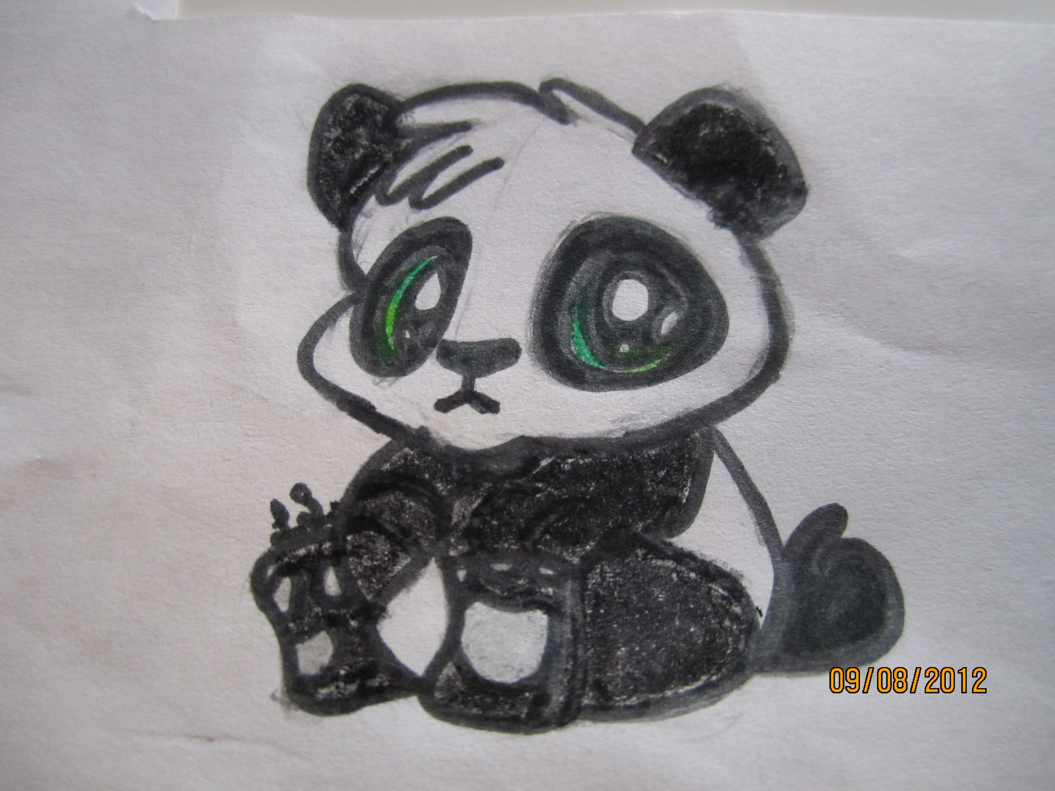 3456x2592 How To Draw A Baby Panda Asian Addiction - Baby Panda Drawing