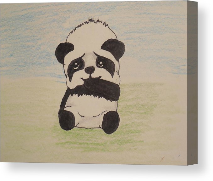 678x575 Baby Panda Drawing Canvas Print Canvas Art - Baby Panda Drawing