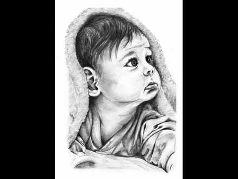 480x360 baby portraits pencil sketch portraits - Baby Pencil Drawing