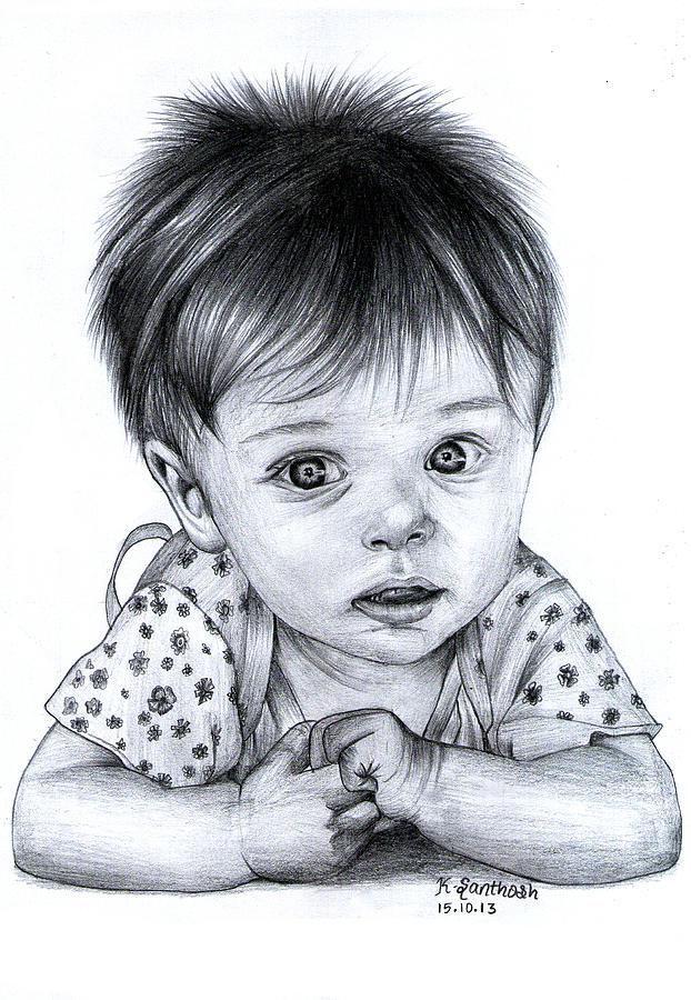 Baby Pencil Drawing at Explore collection of Baby