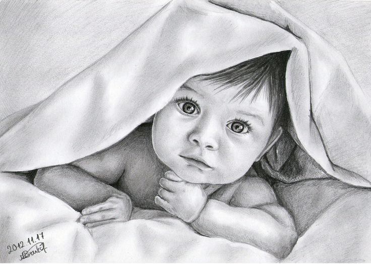 736x523 pencil drawing of babies images about bambini - Baby Pencil Drawing
