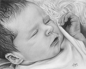 300x240 Baby Pencil Drawing Drawings - Baby Pencil Drawing