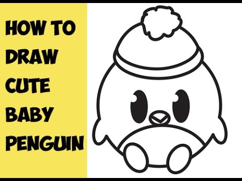 480x360 How To Draw A Baby Penguin - Baby Penguin Drawing