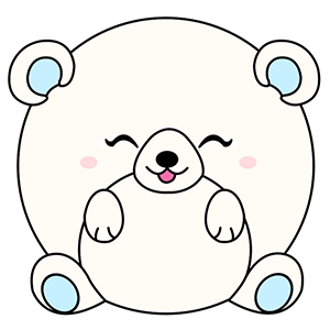 300x300 mini squishable baby polar bear an adorable fuzzy plush - Baby Polar Bear Drawing