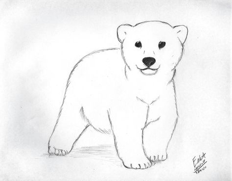 474x370 polar bear clip art polar bear cub - Baby Polar Bear Drawing