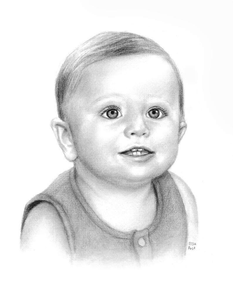 Baby Portrait Drawing at PaintingValley.com | Explore collection of ...