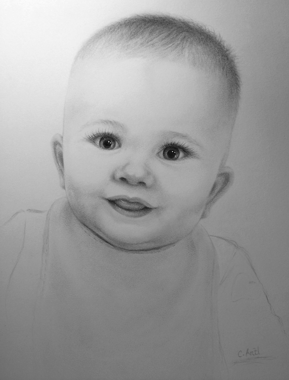 Baby Portrait Drawing at PaintingValley.com | Explore collection of ...