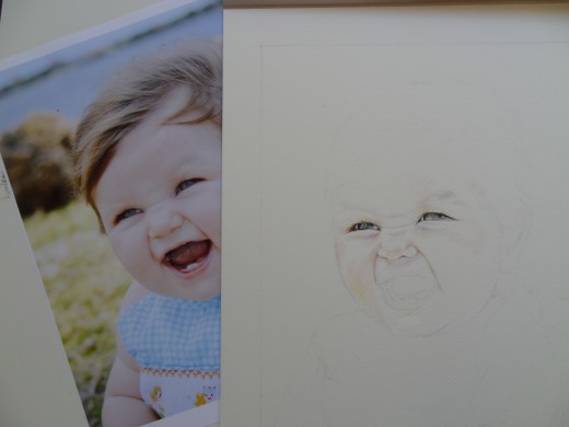 520x390 tips for drawing baby portraits hubpages - Baby Portrait Drawing