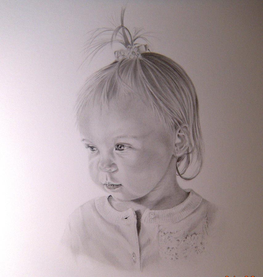 853x900 Baby Portrait Drawing - Baby Portrait Drawing