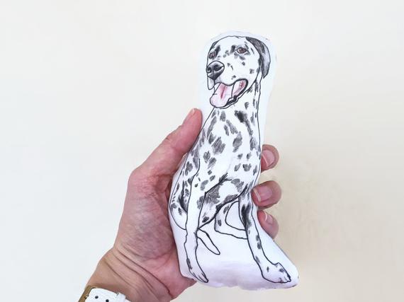 570x427 dalmatian baby rattle and plush pillow dalmatian gift etsy - Baby Rattle Drawing