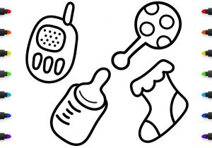 300x210 drawing for baby baby rattle drawing stock vector illustration - Baby Rattle Drawing