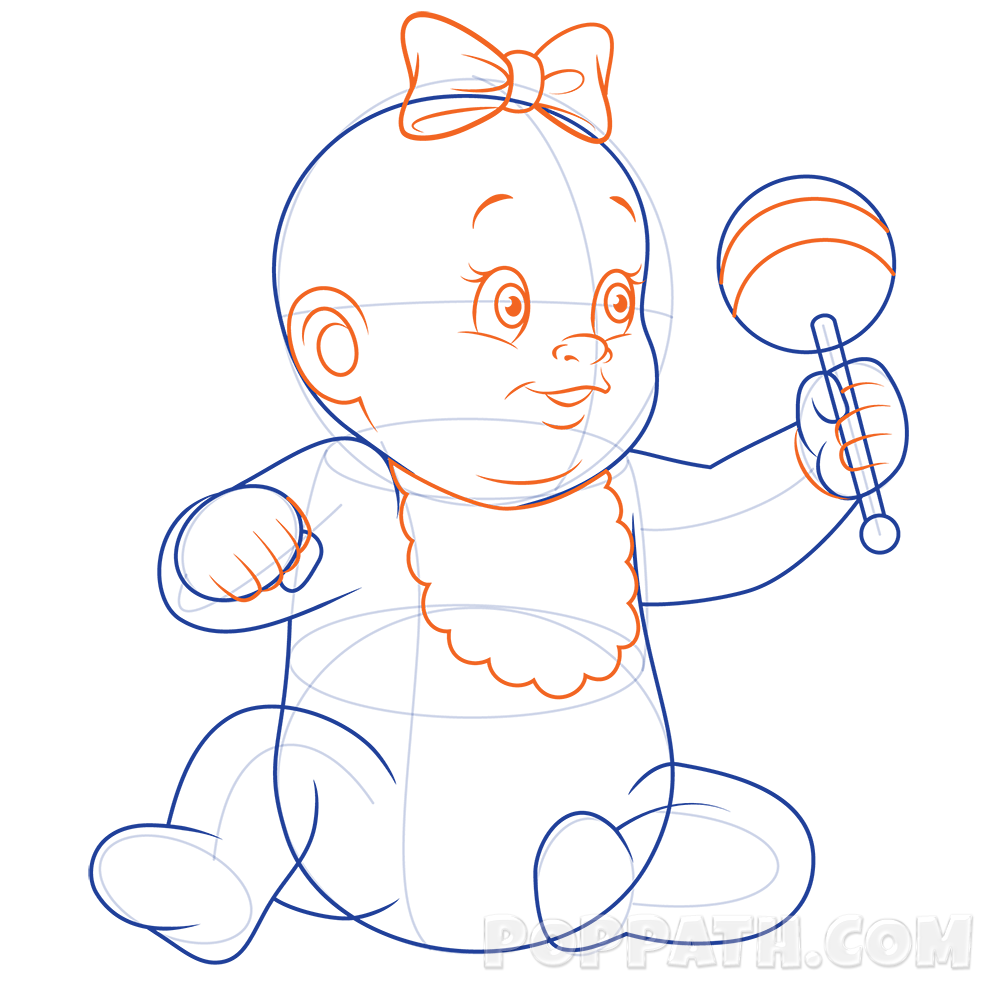 1000x1000 how to draw a baby with a rattle pop path - Baby Rattle Drawing