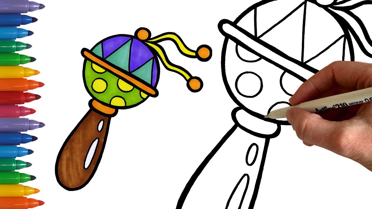 Baby Rattle Drawing at Explore collection of Baby