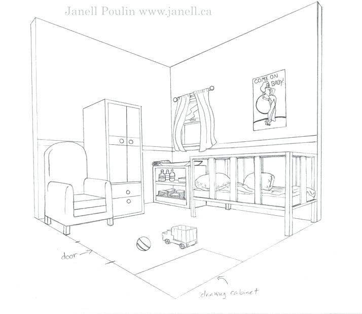 714x620 baby room drawings baby room front - Baby Room Drawing