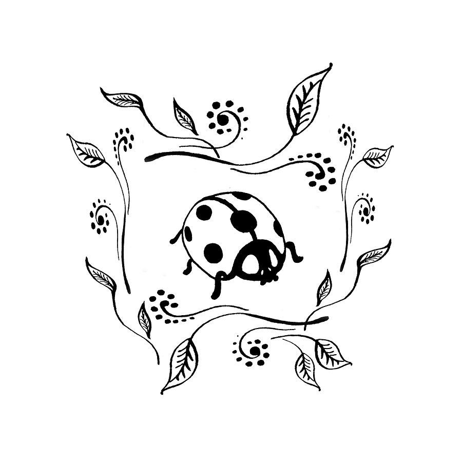 900x900 Cute Ladybug Baby Room Decor I Drawing - Baby Room Drawing