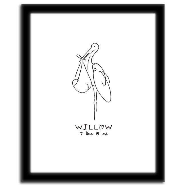 650x650 stork art - Baby Room Drawing