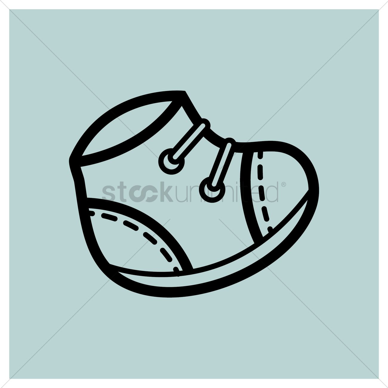 1300x1300 Baby Shoes Vector Image - Baby Shoes Drawing