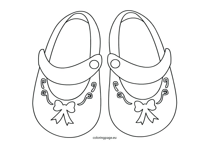 Baby Shoes Drawing at PaintingValley.com | Explore collection of Baby ...