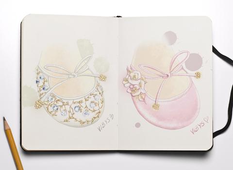 480x350 Handmade Baby Shoes - Baby Shoes Drawing