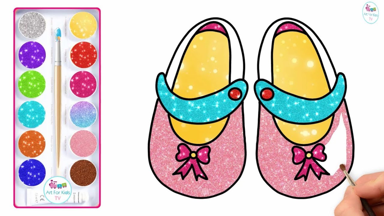 1280x720 How To Draw Baby Shoes Cute Easy - Baby Shoes Drawing