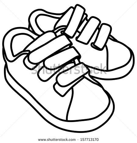 450x470 tying sports shoes, baby, child - Baby Shoes Drawing