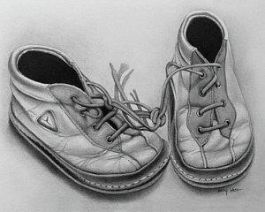 300x240 Baby Shoes Drawings Fine Art America - Baby Shoes Drawing