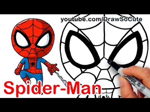 480x360 How To Draw Spider Man Easy Marvel - Baby Spiderman Drawing