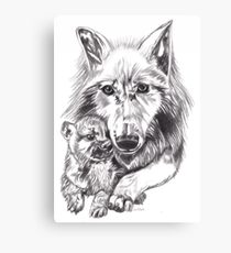 210x230 Baby Wolf Drawing Canvas Prints Redbubble - Baby Wolf Drawing
