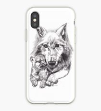 210x230 Baby Wolf Drawing Iphone Cases Covers For Xsxs Max, Xr, X - Baby Wolf Drawing