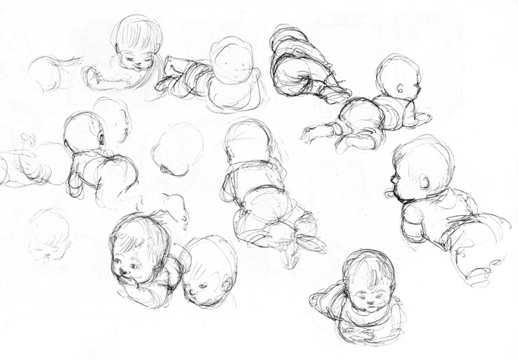 737x512 Busy Drawing Illustration Blog Baby, That's Fast! - Babysitting Drawing