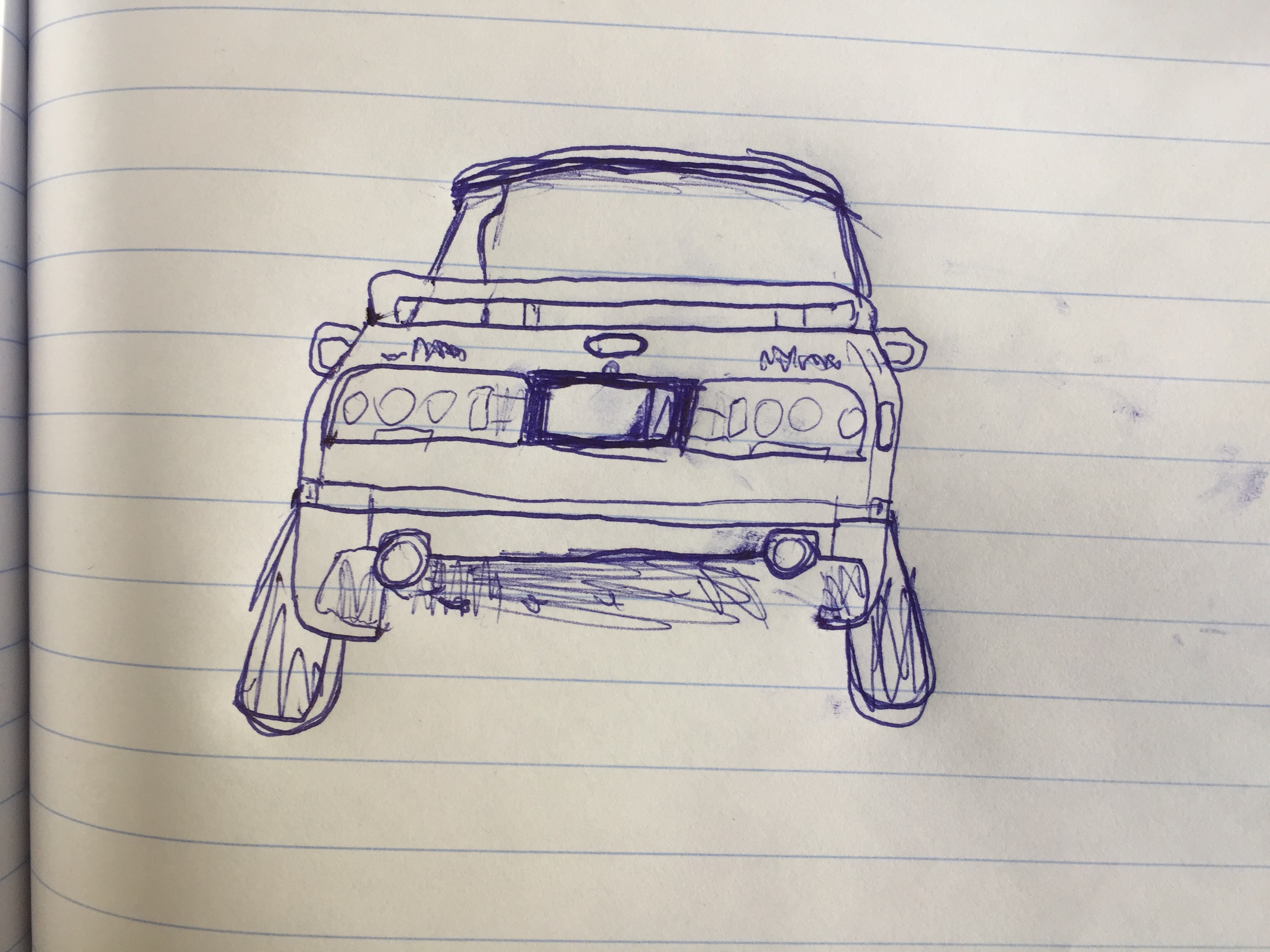3264x2448 Guess The Car - Back Of A Car Drawing