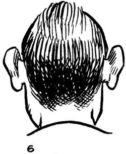 250x306 How To Draw Cartoon Comic Faces Heads From Back View - Back Of Head Drawing