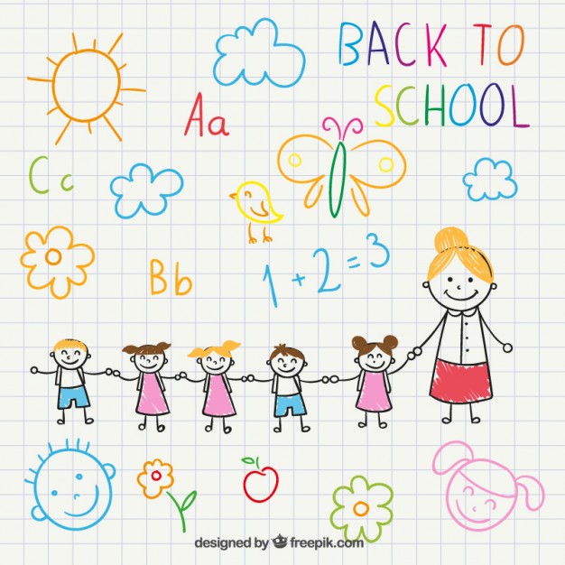 626x626 Back To School Drawing Vector Free Download - Back To School Drawings
