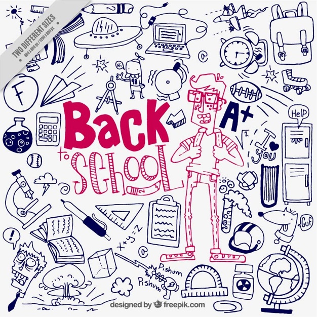 626x626 Enjoyable Background Of Back To School With Drawings Stock - Back To School Drawings