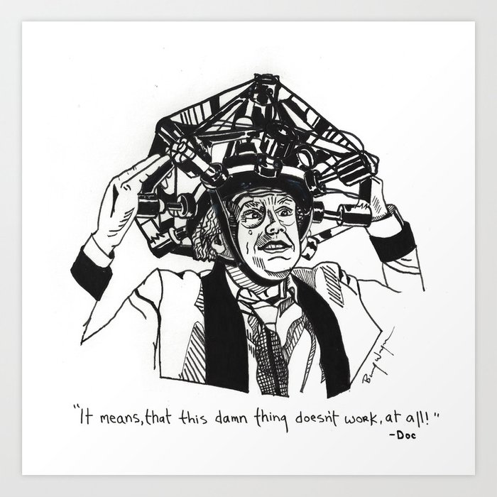 700x700 back to the future drawing art print - Back To The Future Drawing