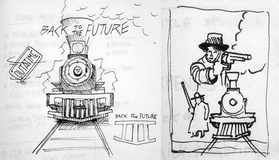 900x516 gigawatts back to the future iii poster on behance - Back To The Future Drawing