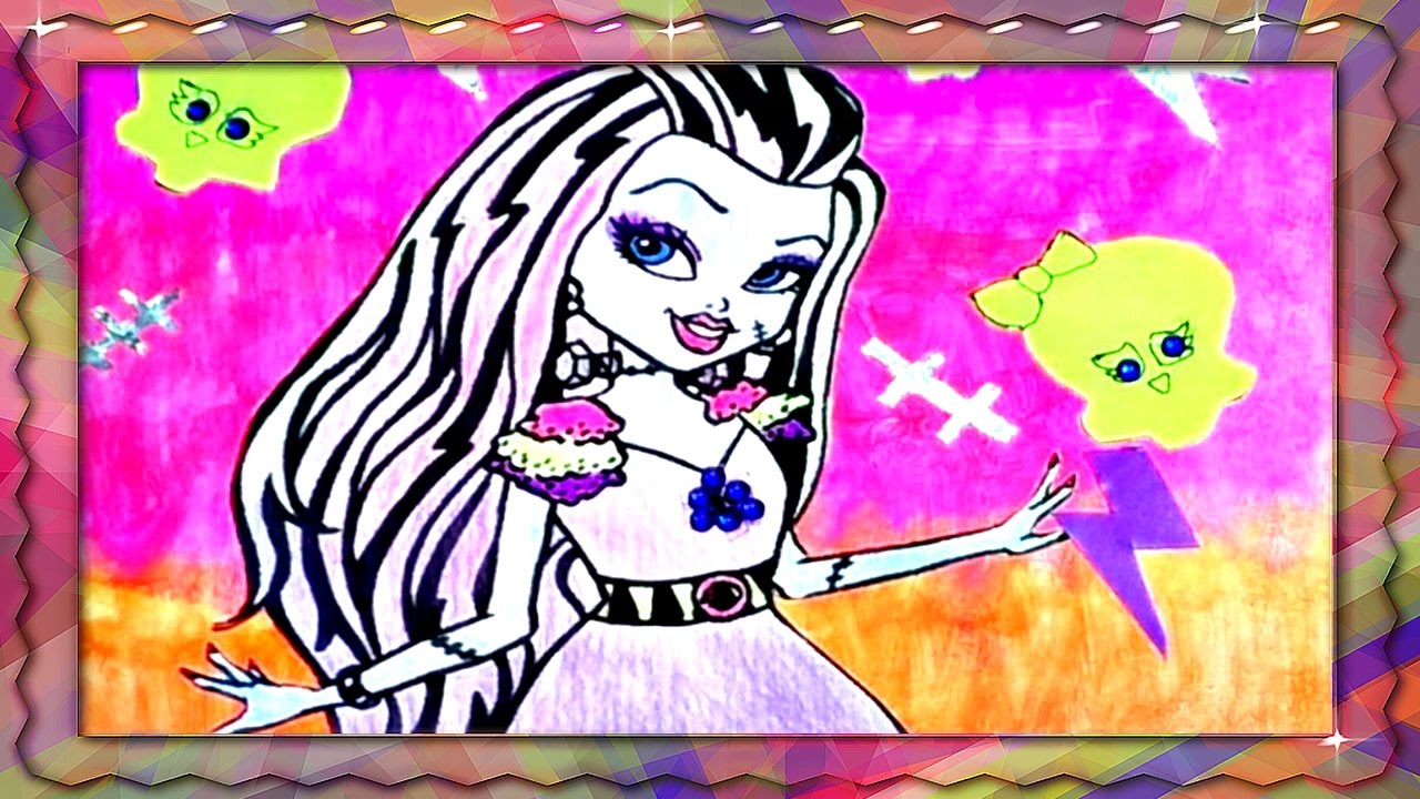 1280x720 How To Draw Monster High Background Drawing Ideas Draw A Postcard - Background Drawing Ideas