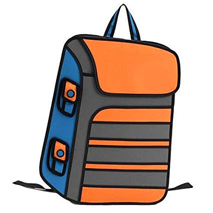 425x425 jump style drawing cartoon paper bag comic - Backpack Drawing