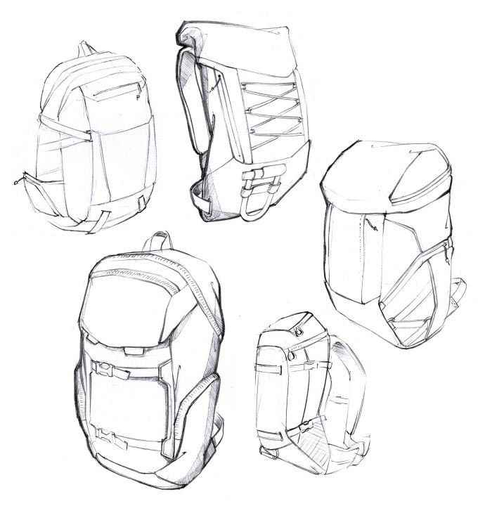 700x747 backpack drawing reference and sketches for artists - Backpack Drawing