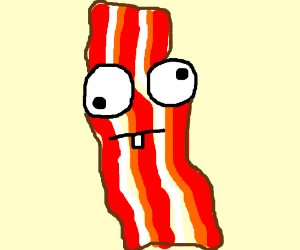 300x250 Derpy Bacon Drawing - Bacon Drawing