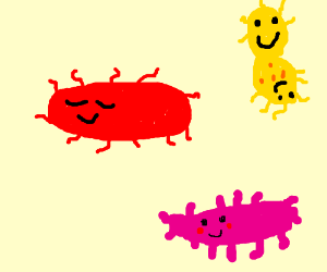 300x250 cute bacteria drawing - Bacteria Drawing
