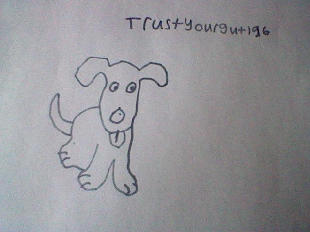 640x480 Cartoon Dog - Bad Dog Drawing