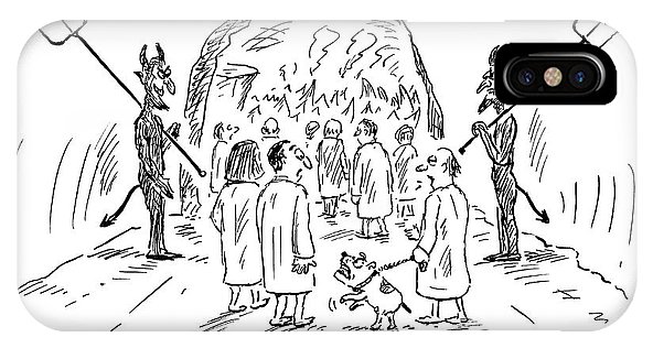 592x316 a man walks his bad dog into hell iphone x case for sale - Bad Dog Drawing